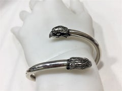Eagle, Cuff Bracelet, Sterling Silver, Handmade, Italy