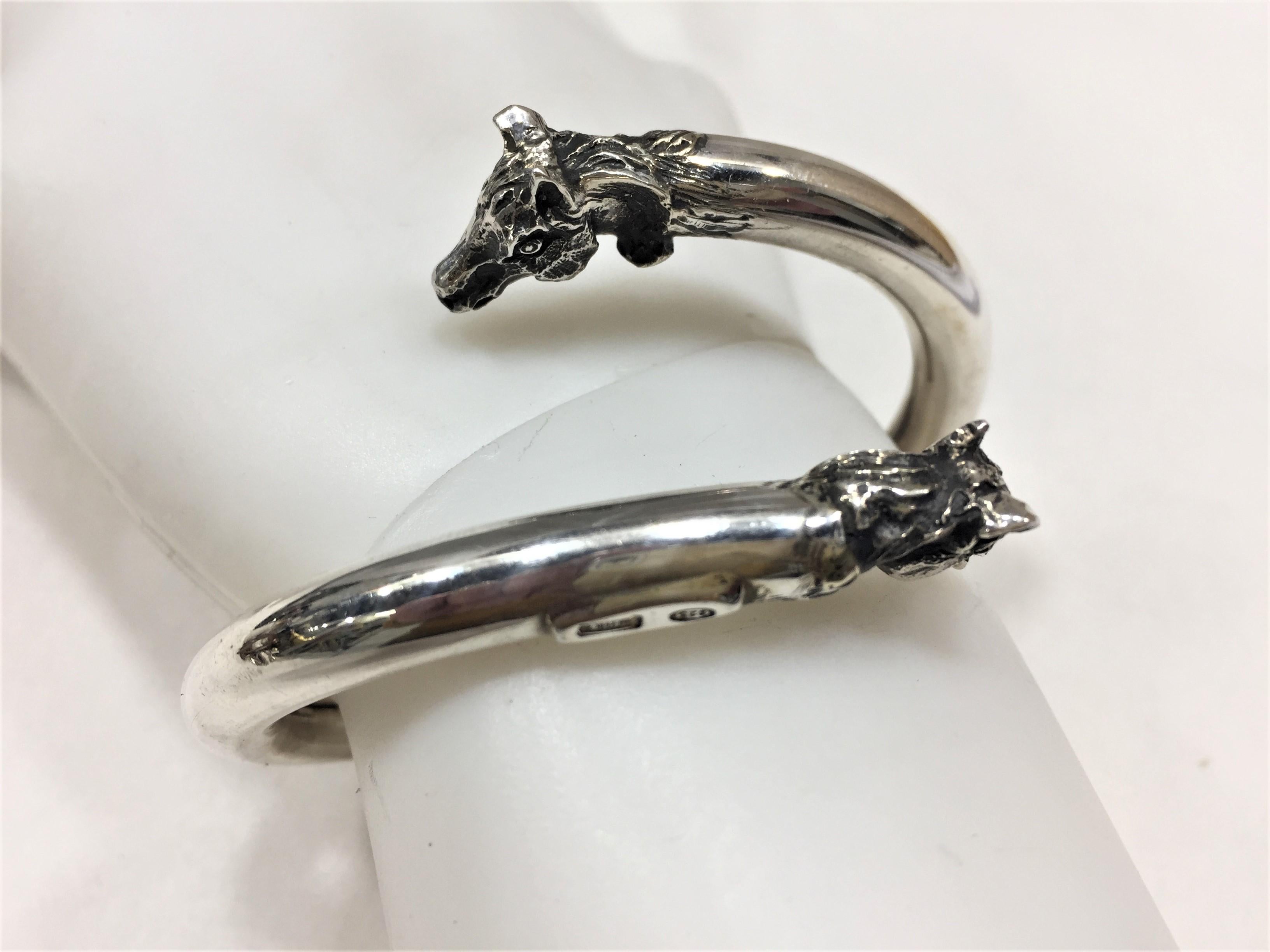 sterling horse bracelet