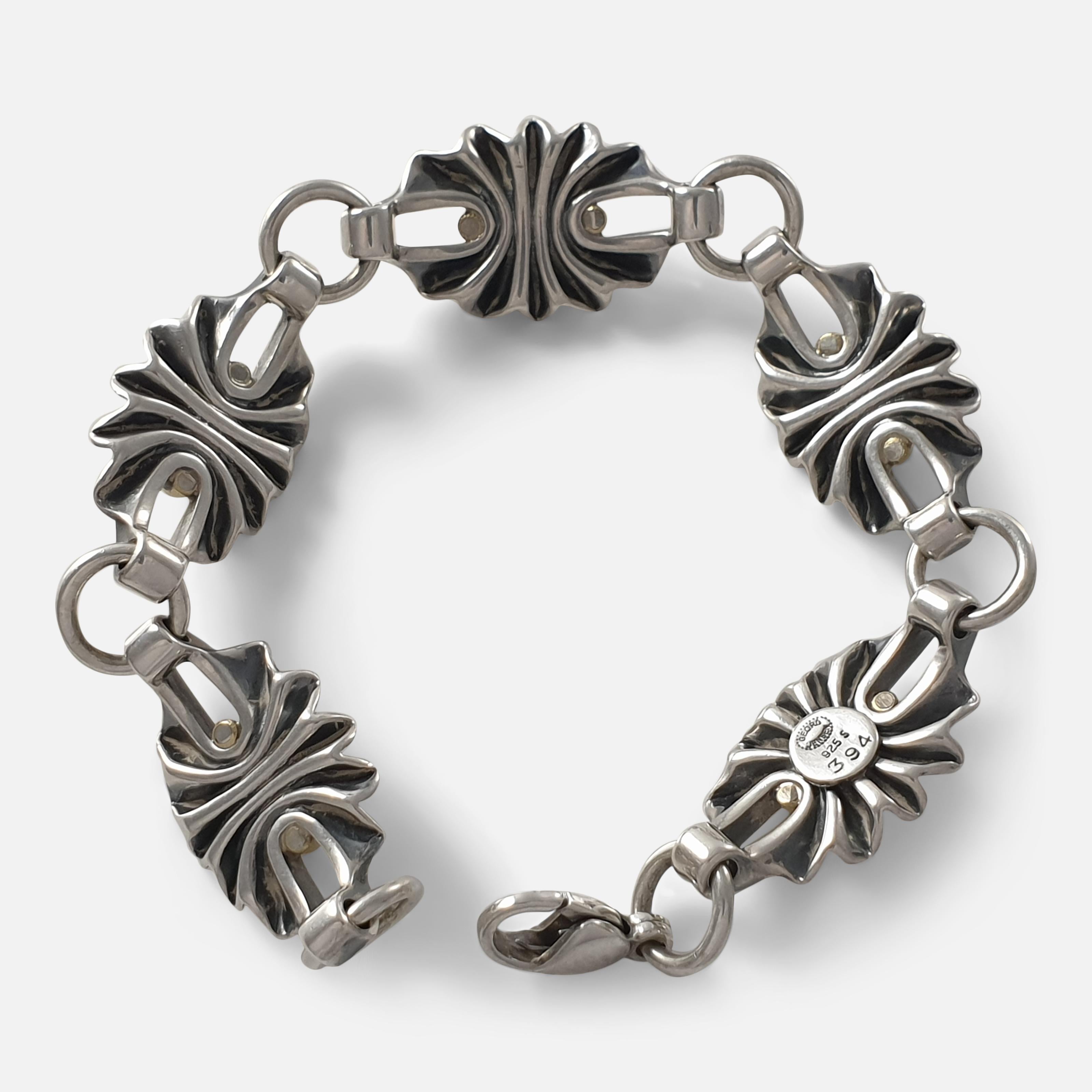 Sterling Silver Bracelet No. 394, Georg Jensen 4