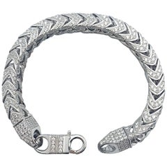 Bracelet en argent sterling avec ensemble de pierres précieuses en CZ