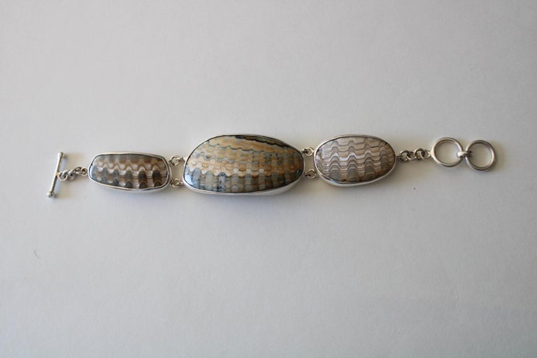 Classic Silver Anadara Mexican Bracelet