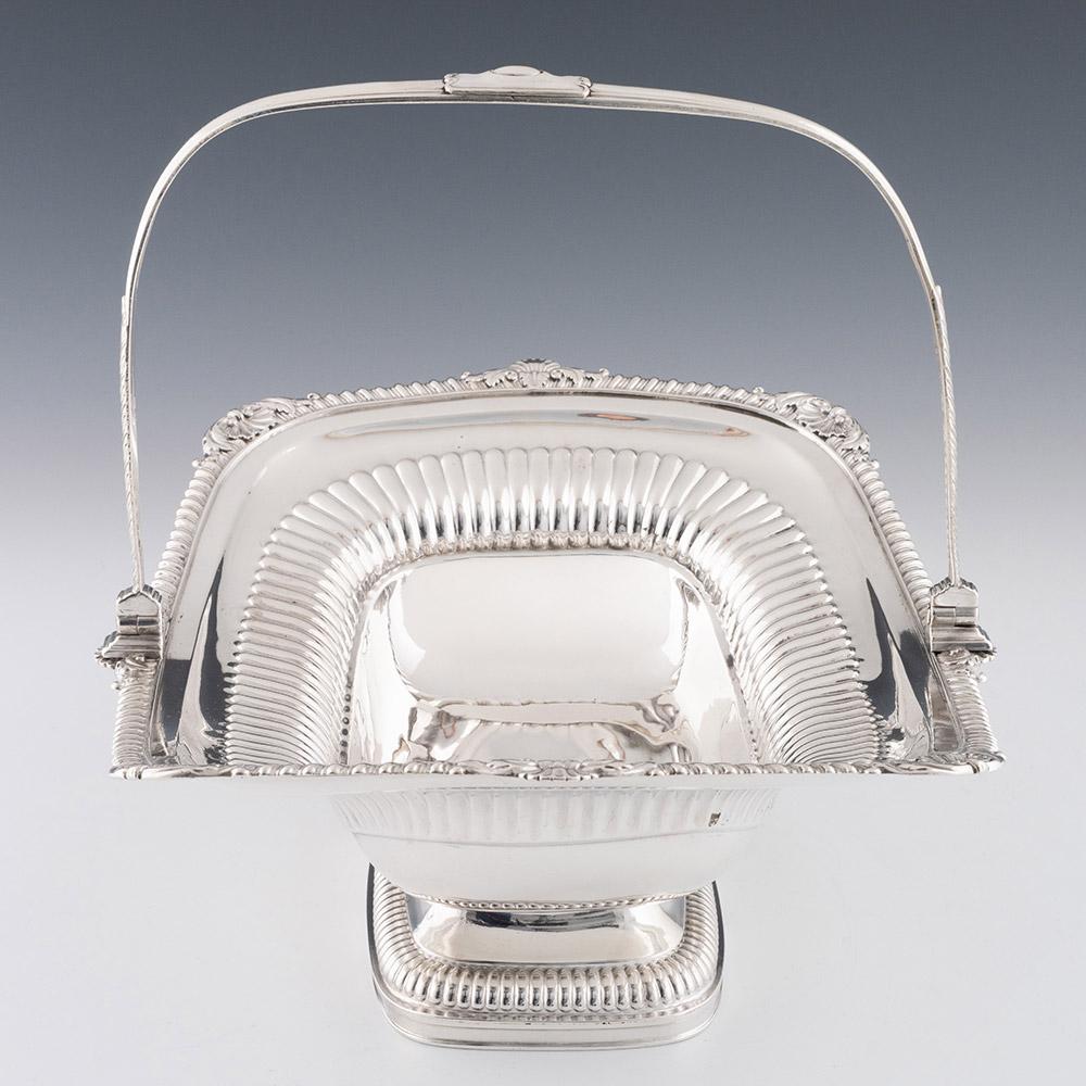 British Sterling Silver Bread Basket London 1813