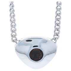 Collar de monedas antiguas de plata de ley y bronce, moneda 925