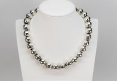 Sterling Silver Bubble Bead Necklace