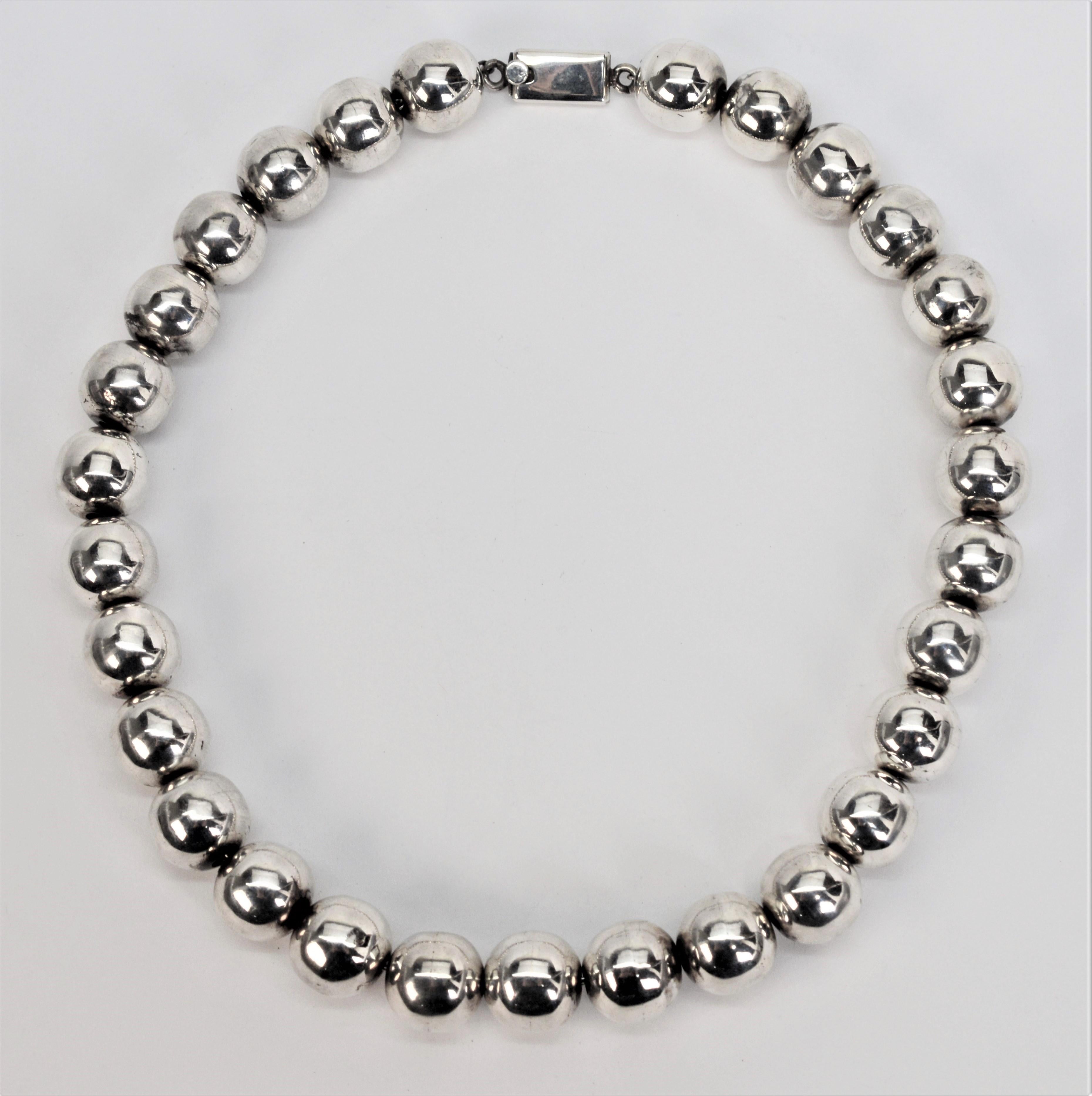 silver bubble necklace