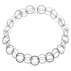 Sterling Silver "Bubbles" 20" Link Necklace 