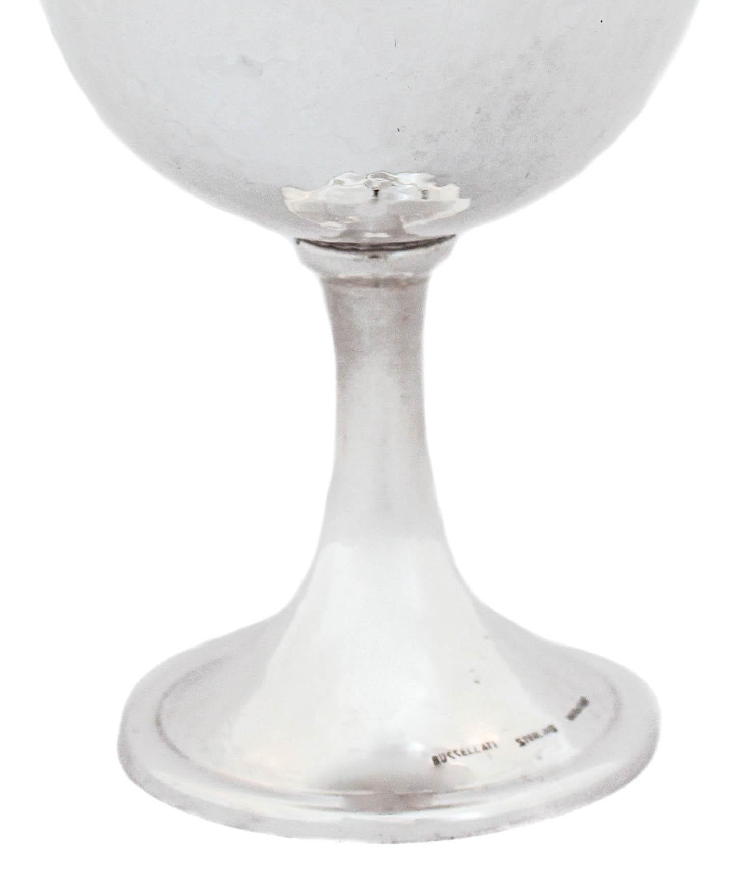 Sterling Silver Buccellati Goblet In Excellent Condition For Sale In Brooklyn, NY
