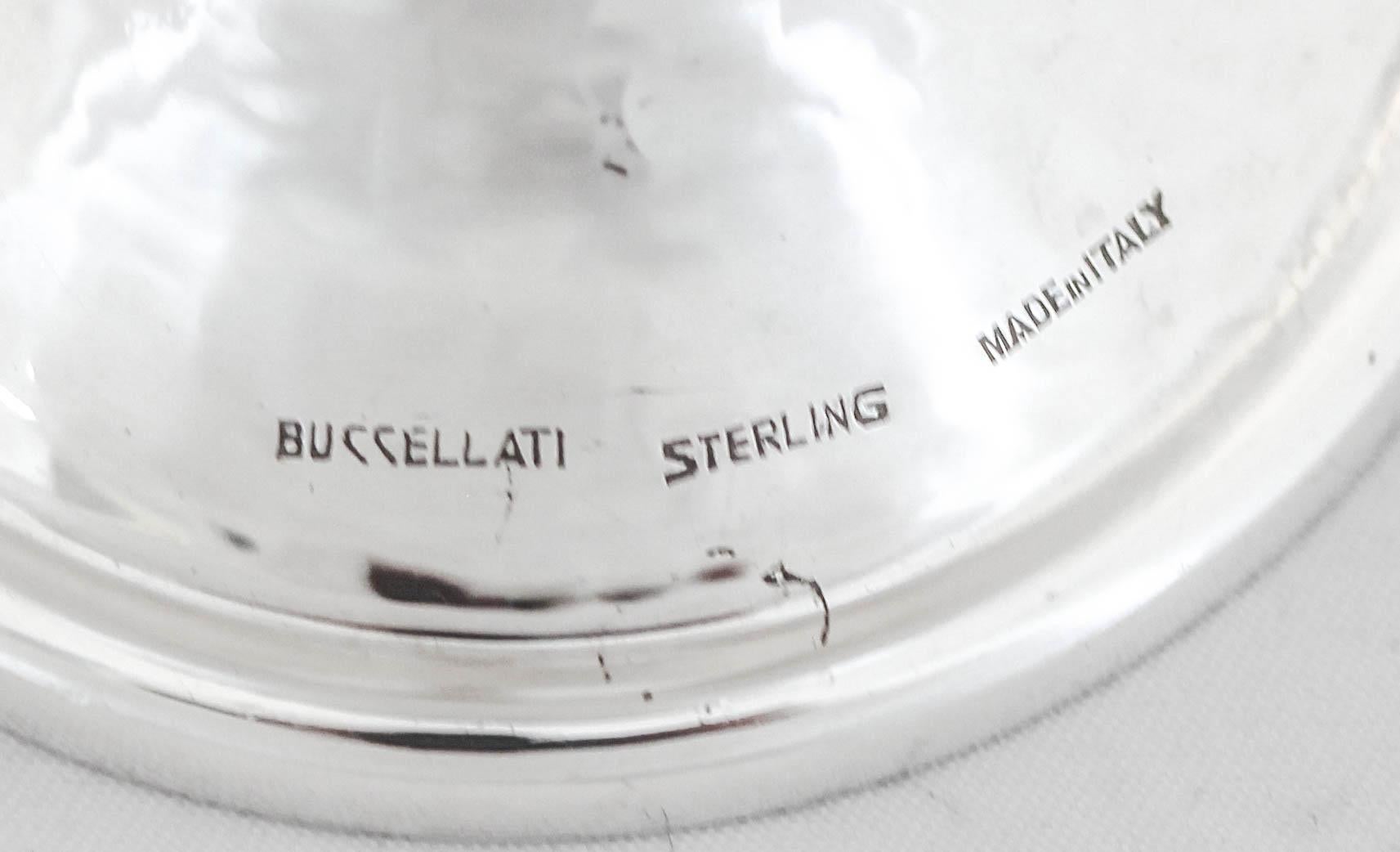 Metà XX secolo Calice Buccellati in argento sterling in vendita