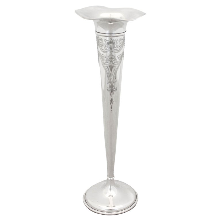 Sterling Silver Bud Vase at 1stDibs