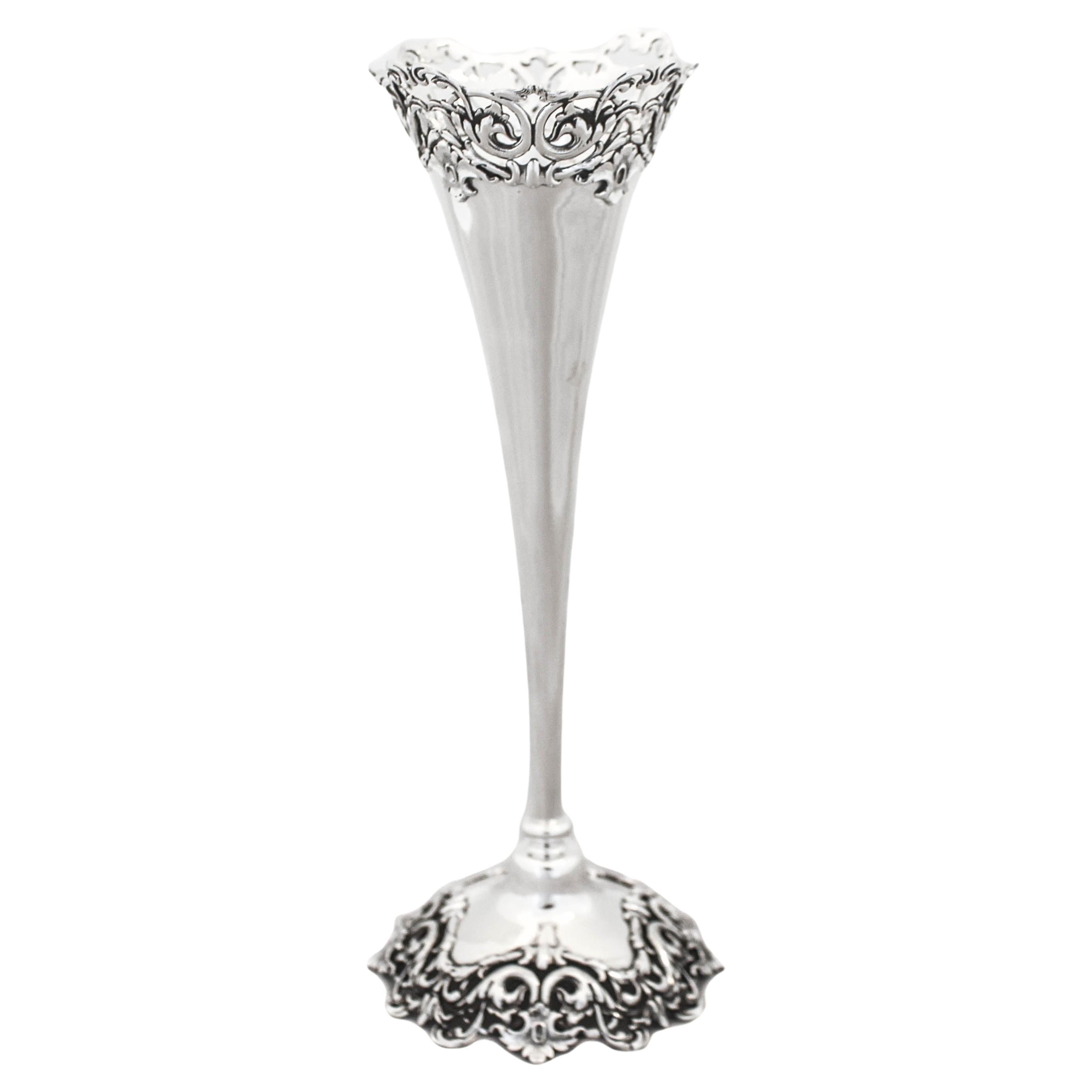 Sterling Silver Bud Vase at 1stDibs | antique silver bud vase, sterling bud  vase, silver bud vases