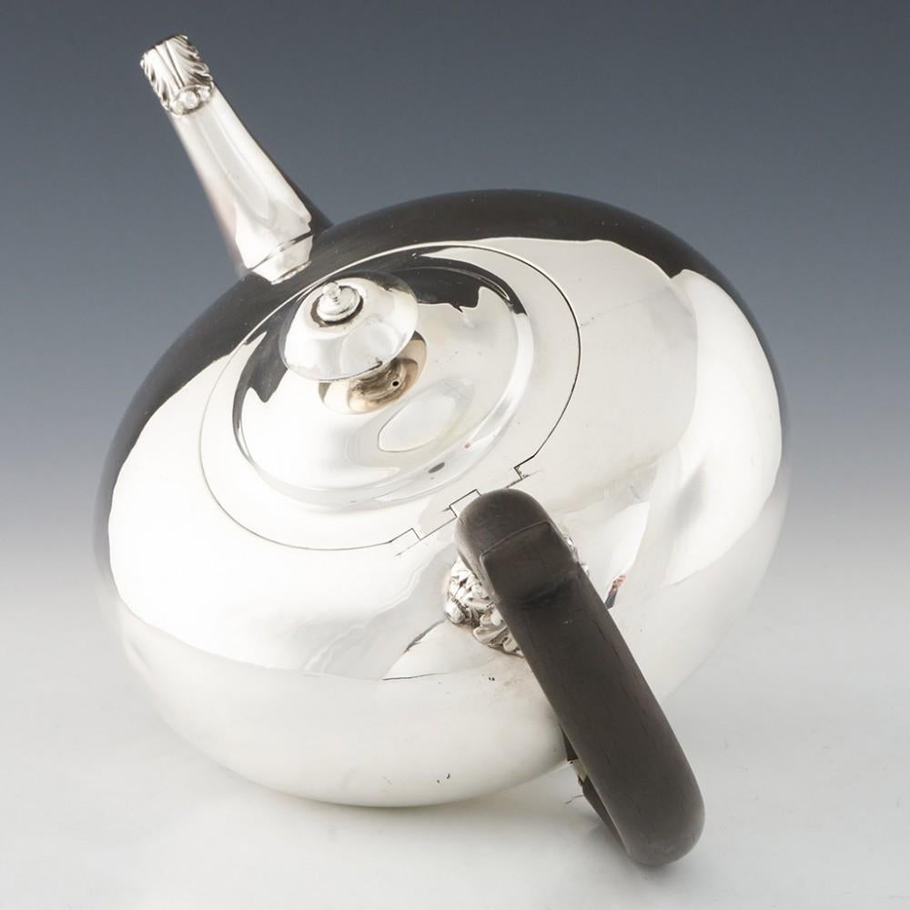 British Sterling Silver Bullet Shape Teapot London 1835