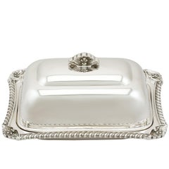Sterling Silver Butter Dish and Cover by Roberts & Belk