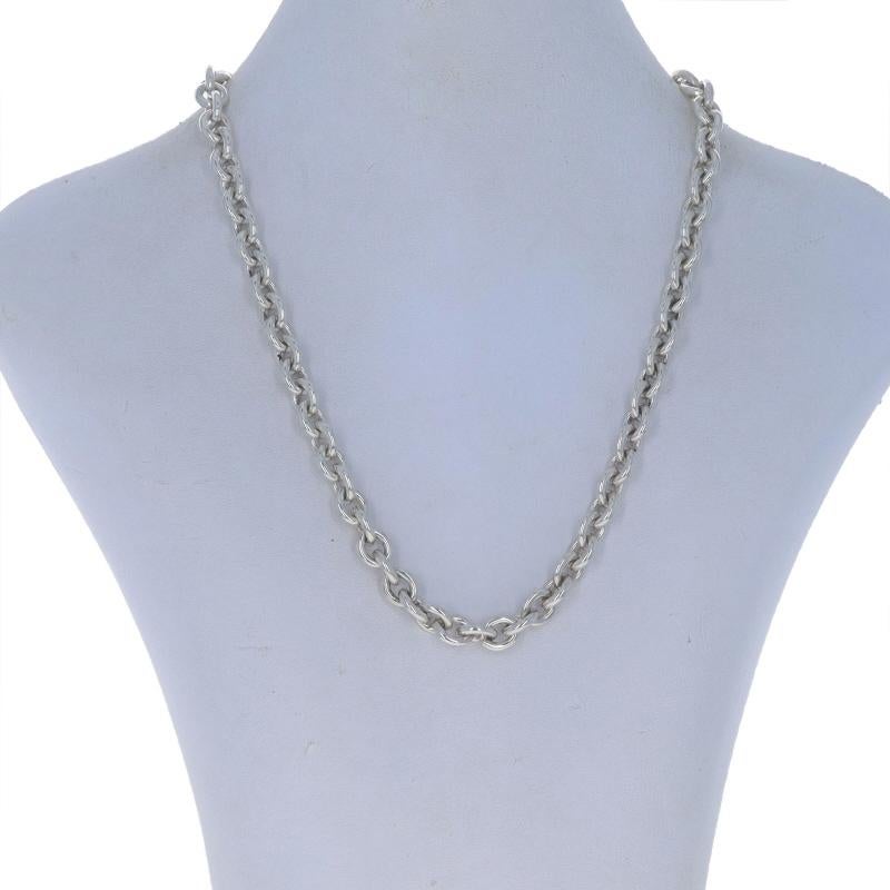 Sterling Silber Kabelkette Halskette 17 1/4