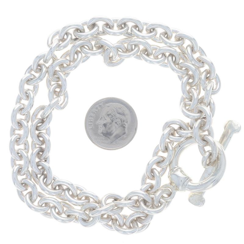 Sterling Silber Kabelkette Halskette 17 1/4
