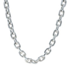 Sterling Silver Cable Chain Necklace 27 3/4" 925