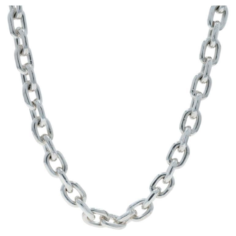 Sterling Silver Cable Chain Necklace 27 3/4" 925