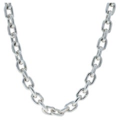 Sterling Silver Cable Chain Necklace 27 3/4" 925