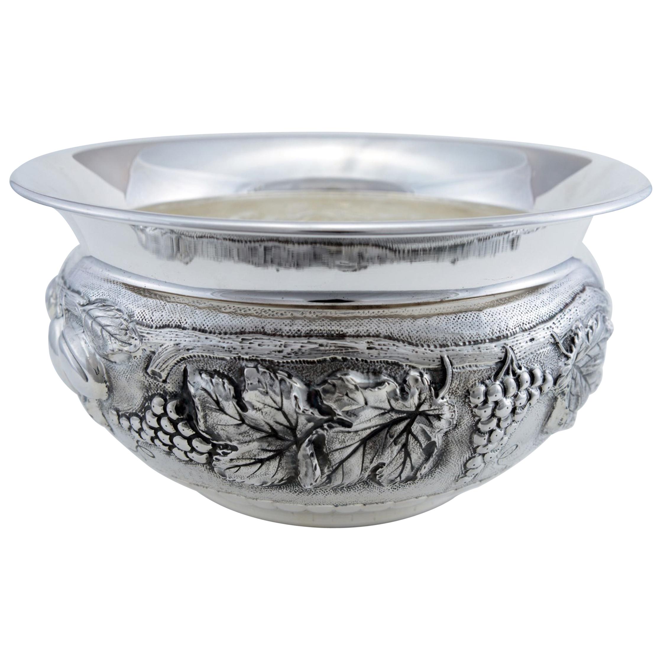 Sterling Silver Cachepot, Italy