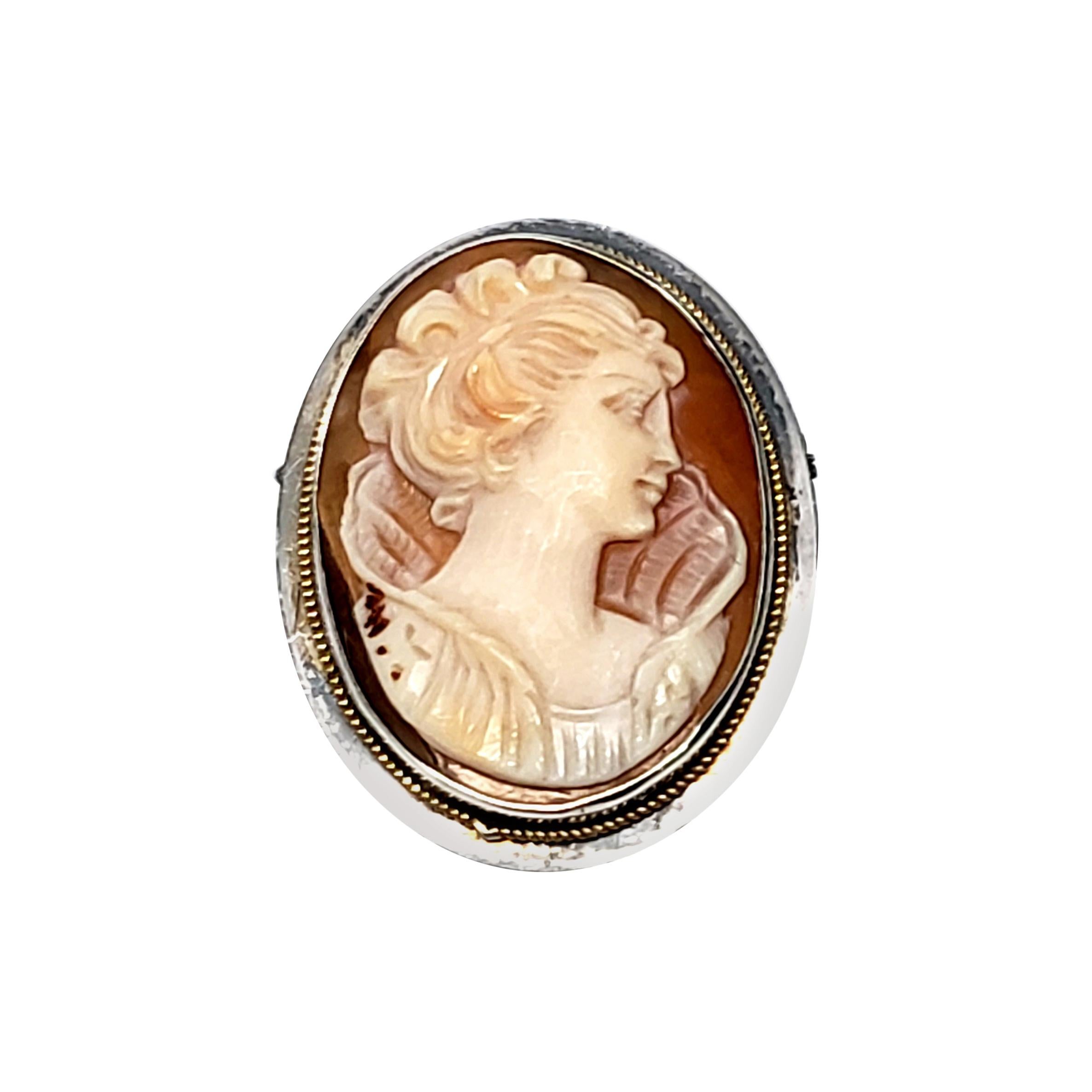 Sterling Silver Cameo Pin or Pendant