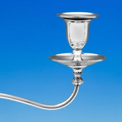 Gorge III Antique Sterling Silver Candelabra and Candlestick Suite from 1795