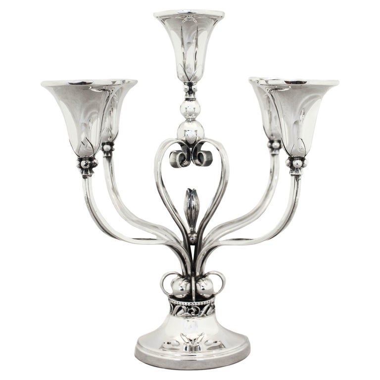 Sterling Silver Candelabra For Sale at 1stDibs