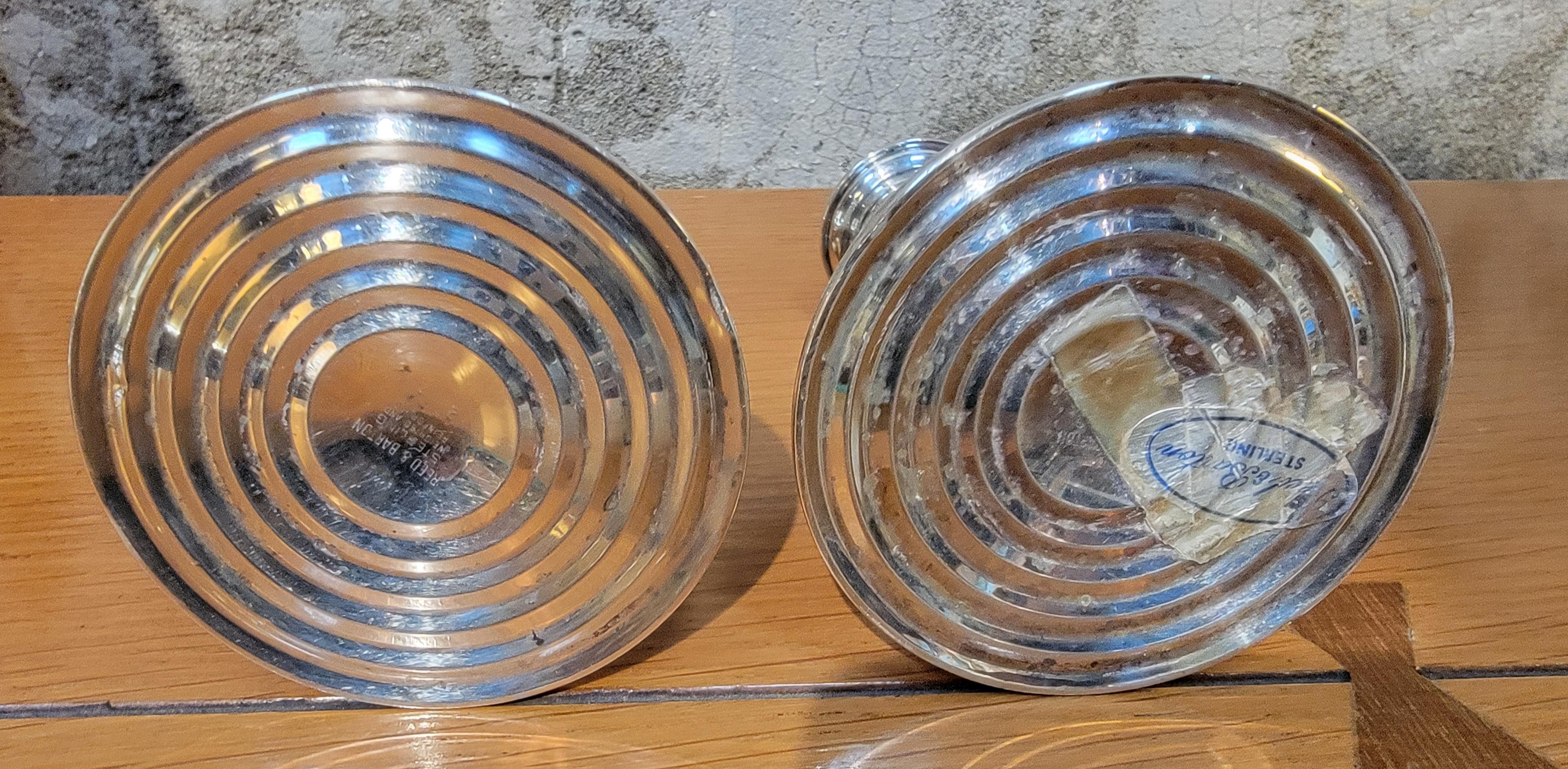 Candelabros de plata de ley de Reed & Barton Un par siglo XX en venta