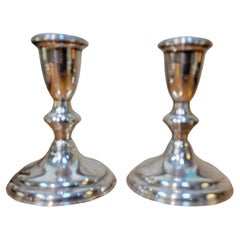 Sterling Silver Candle Sticks by Reed & Barton A Pair