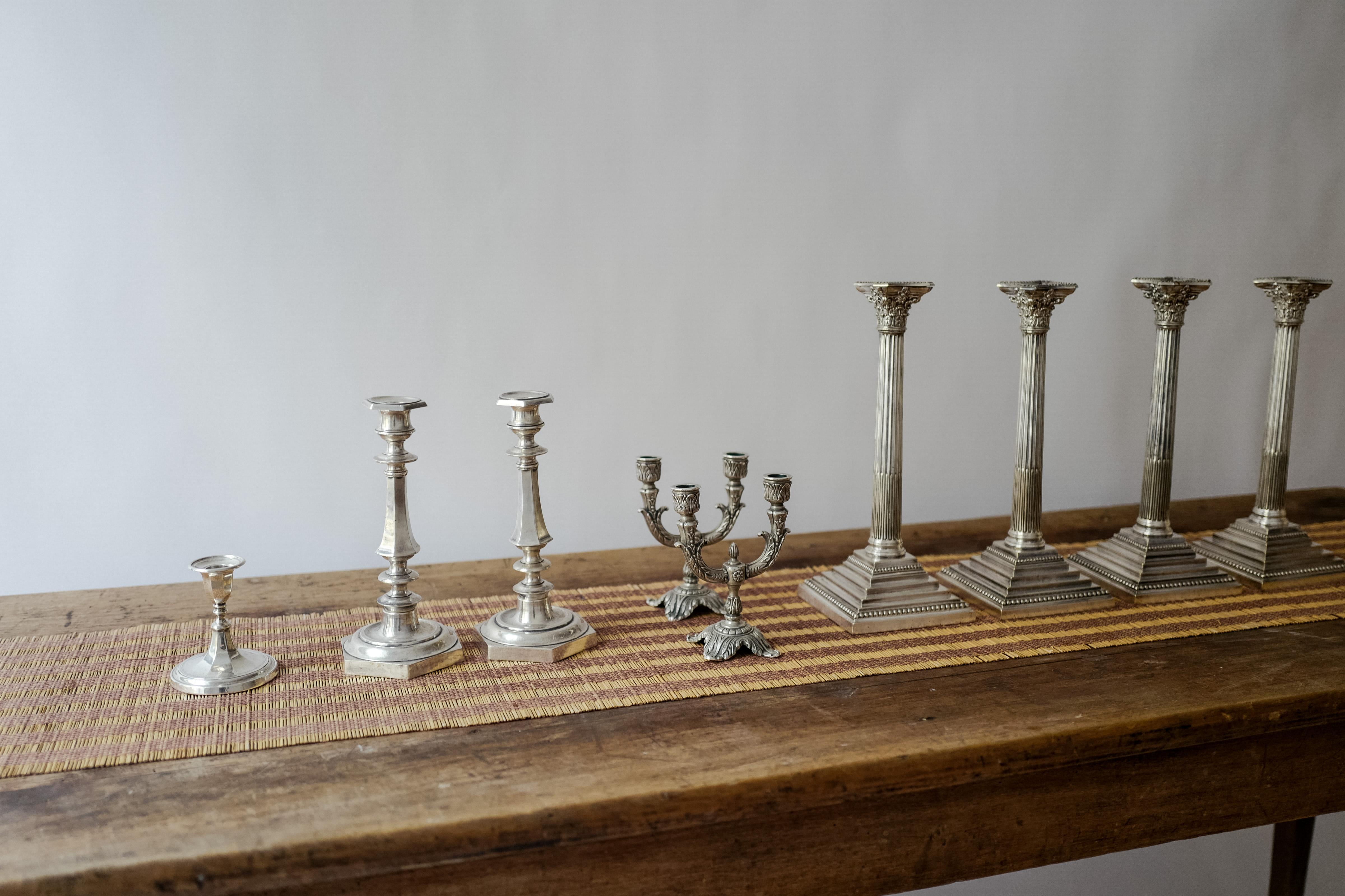 Sterling Silver Candlestick from Harrods London In Good Condition For Sale In Milano, IT