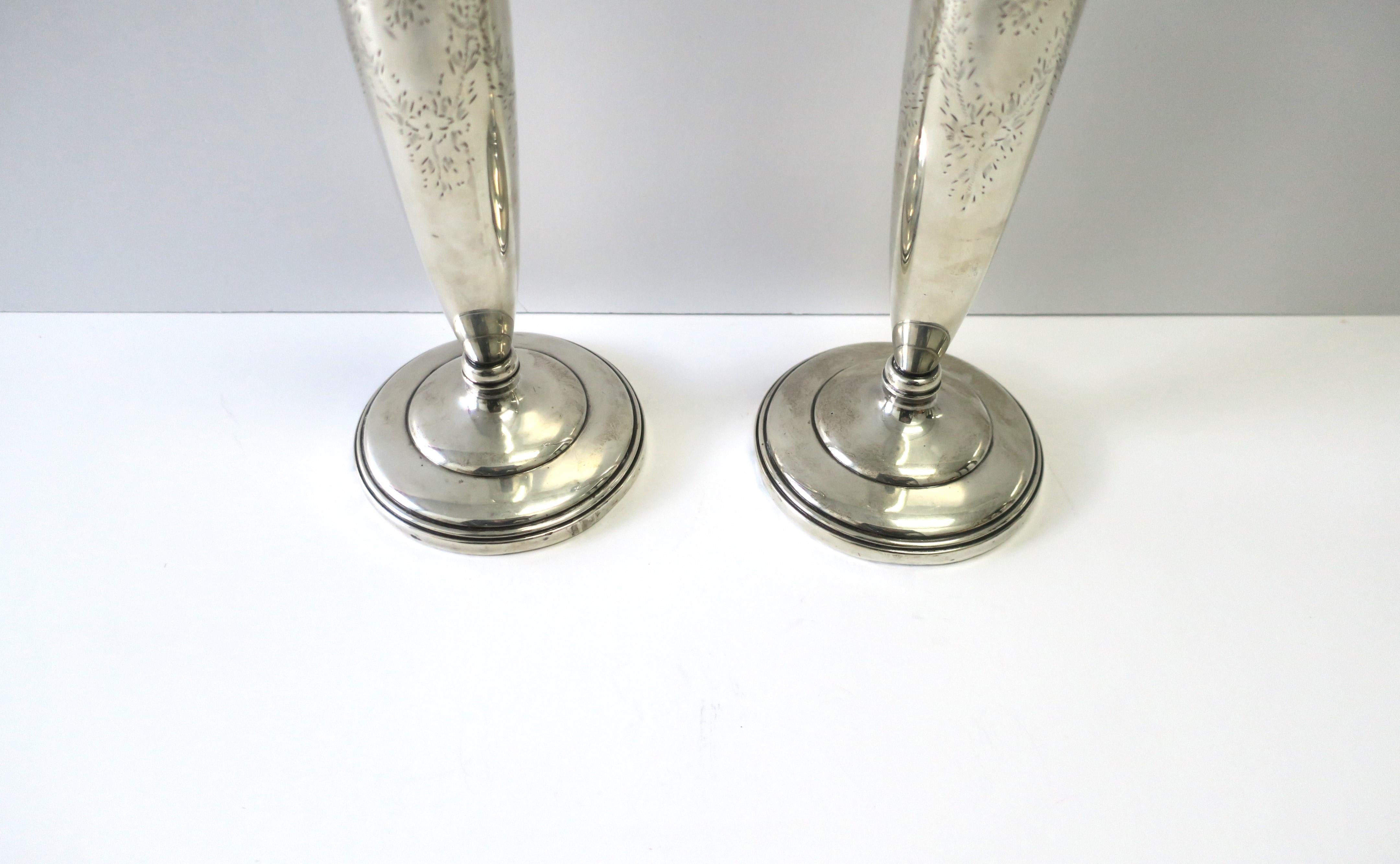 Sterling Silver Candlesticks, Pair 8