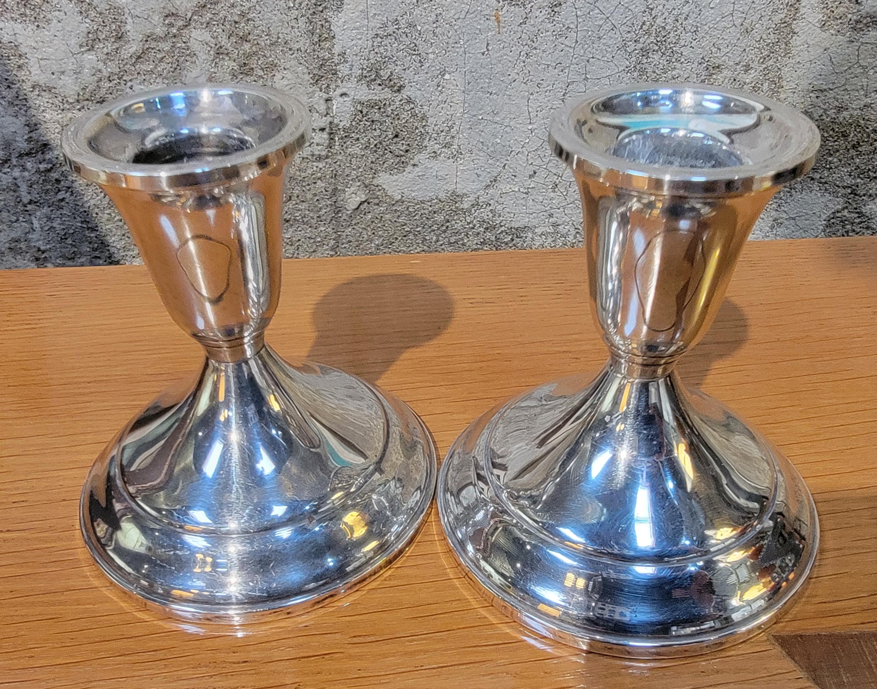 Candeleros de plata de ley de Towle Un par en Bueno estado para la venta en Fulton, CA