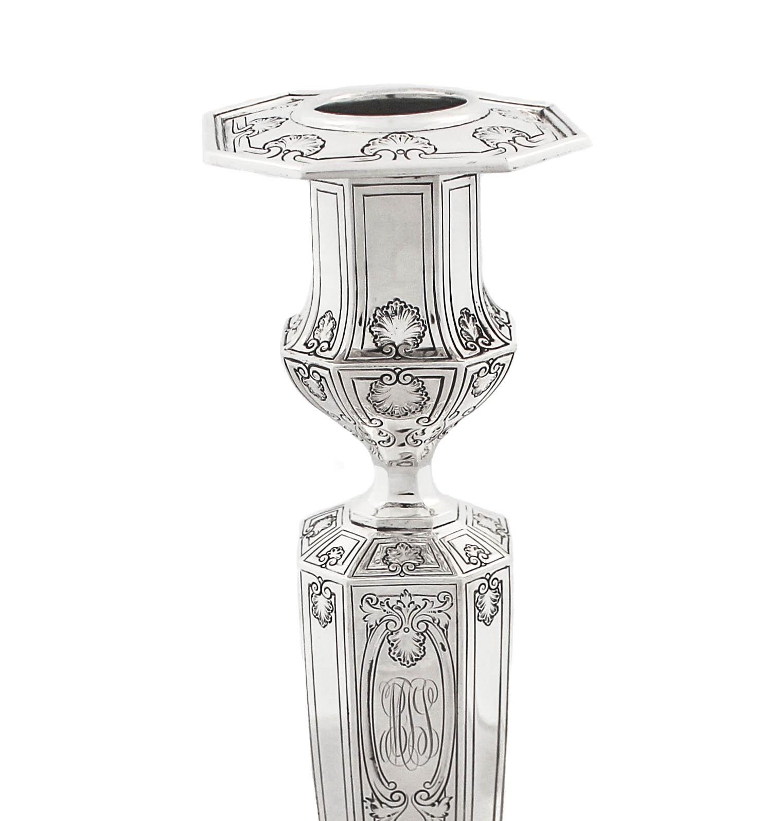 American Sterling Silver Candlesticks For Sale