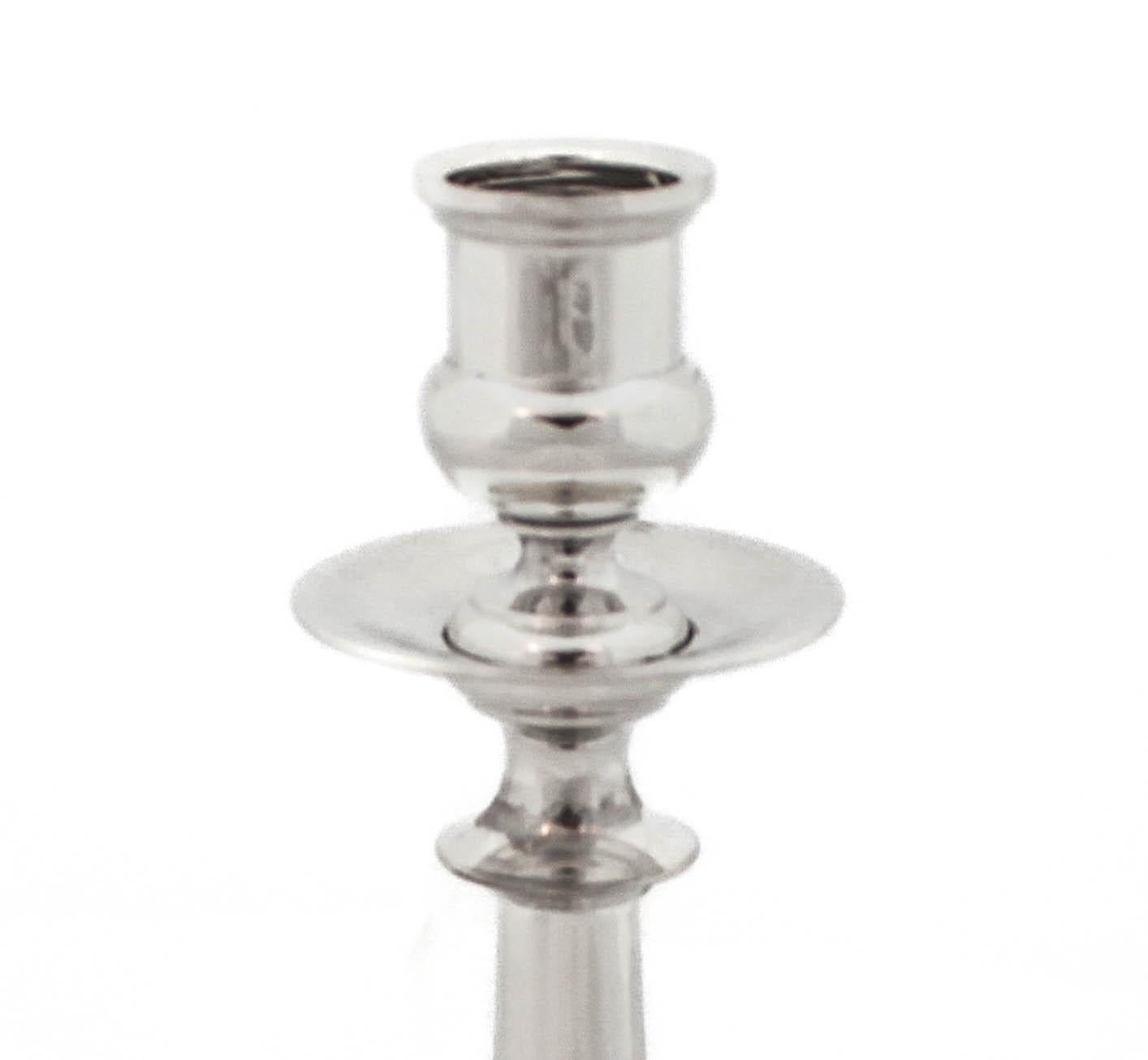 Américain Bougeoirs - Argent sterling en vente