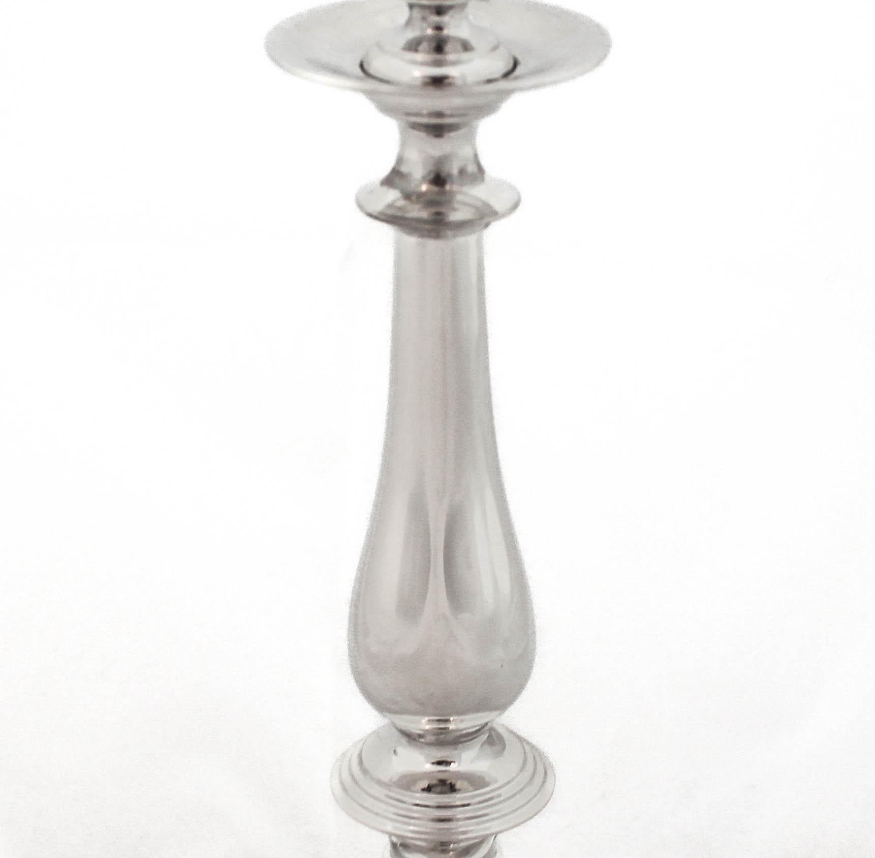 Bougeoirs - Argent sterling Excellent état - En vente à Brooklyn, NY