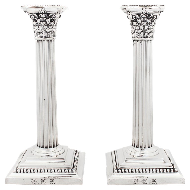 Sterling Silver Candlesticks For Sale at 1stDibs