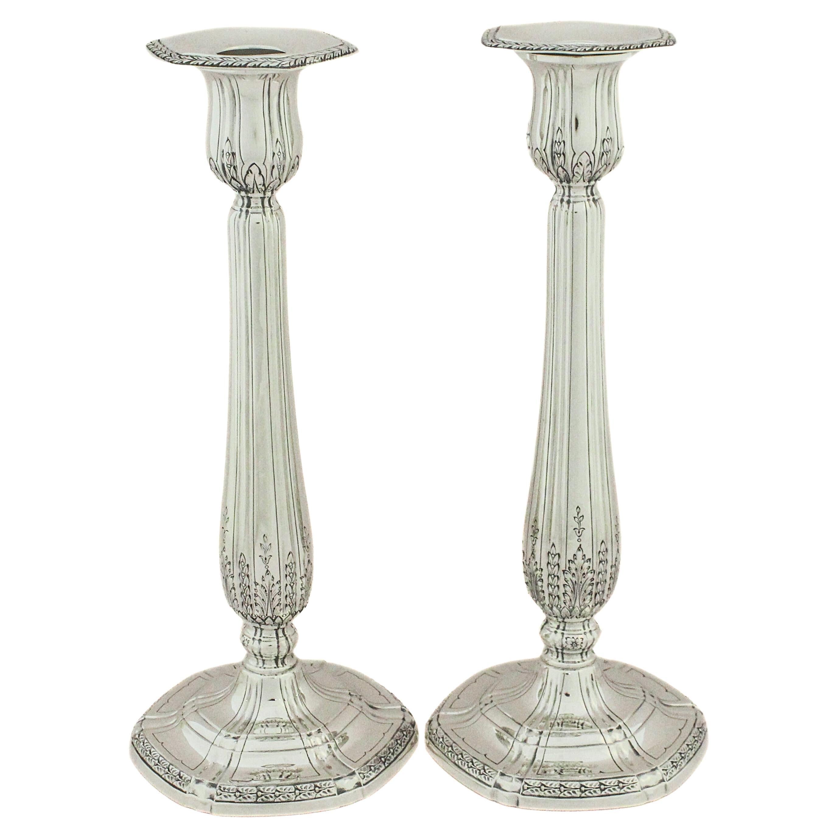 Sterling Silver Candlesticks For Sale