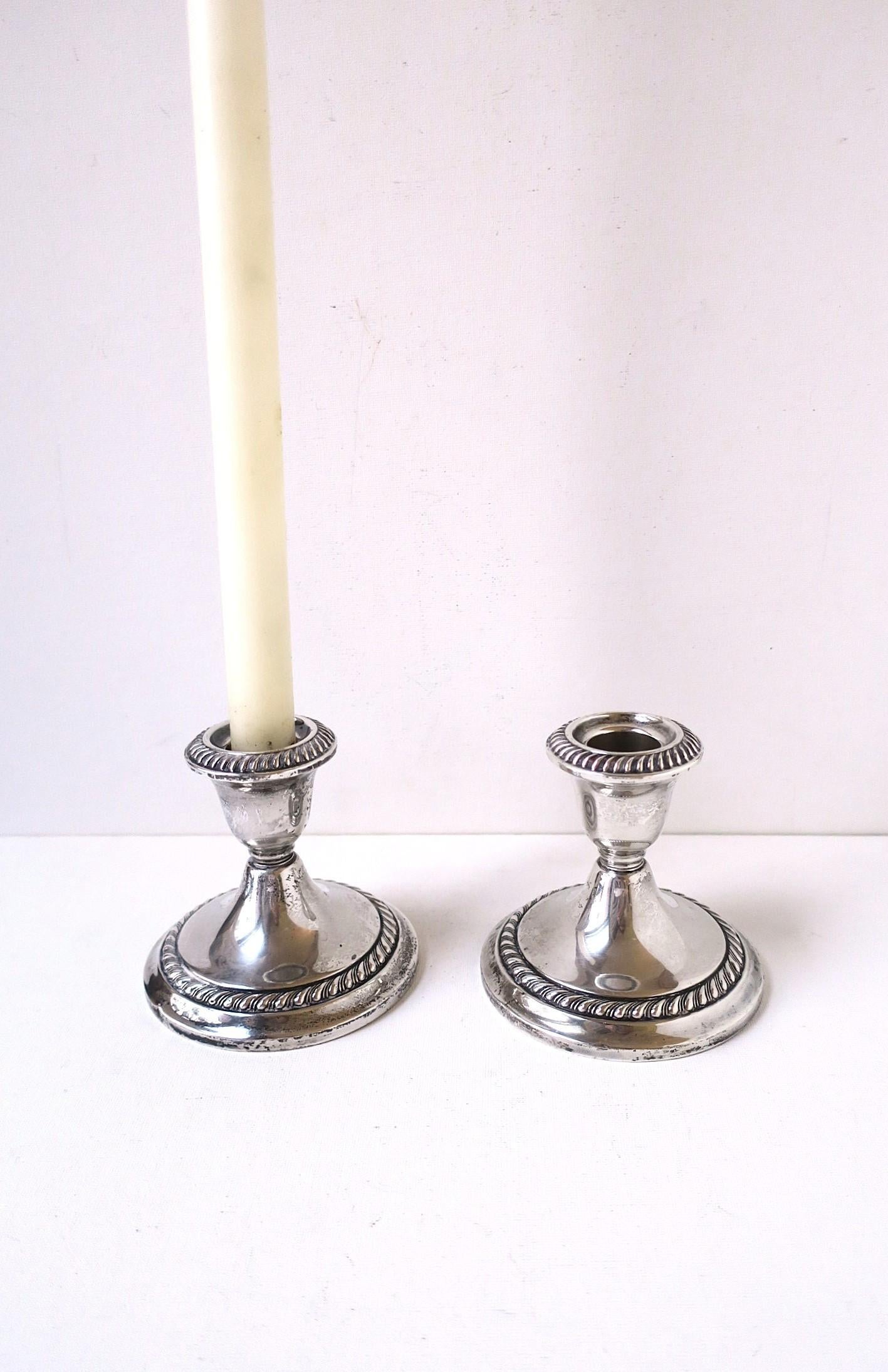 Americano Portacandele in argento sterling, Gorham, Coppia in vendita