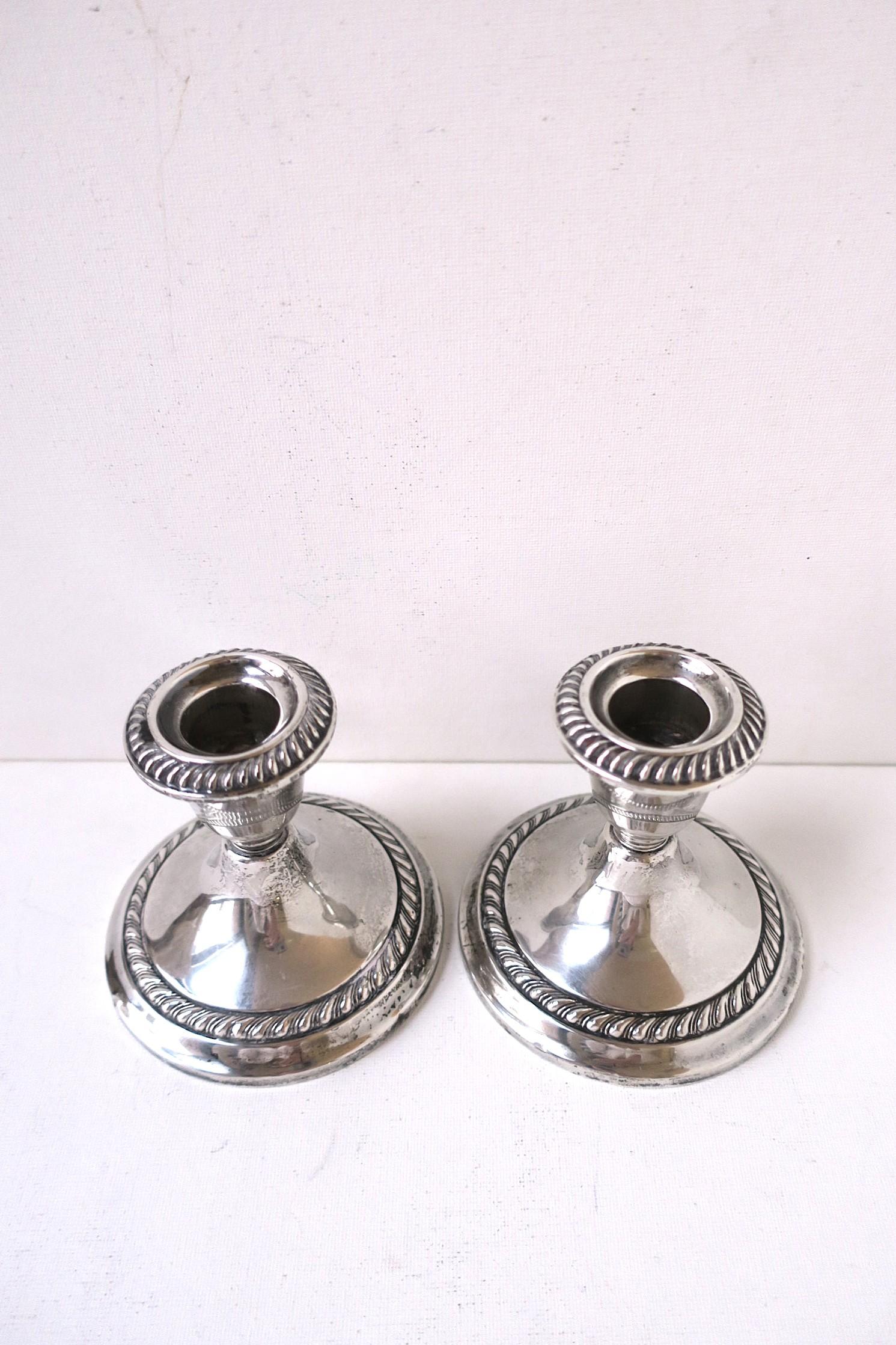 Portacandele in argento sterling, Gorham, Coppia in vendita 2