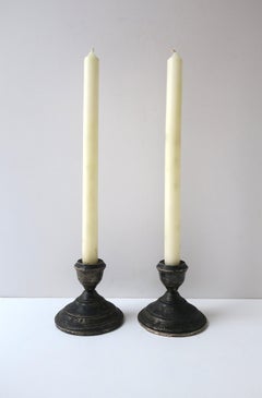 Portacandele in argento sterling, coppia, CIRCA inizio XX secolo, America