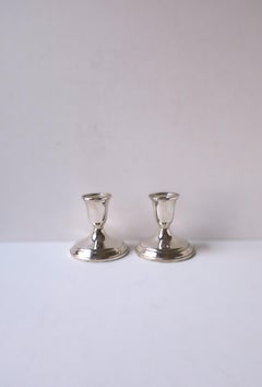 Sterling Silber Kerzenständer, Paar