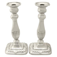 Vintage Regency Style Sterling Silver Candlesticks