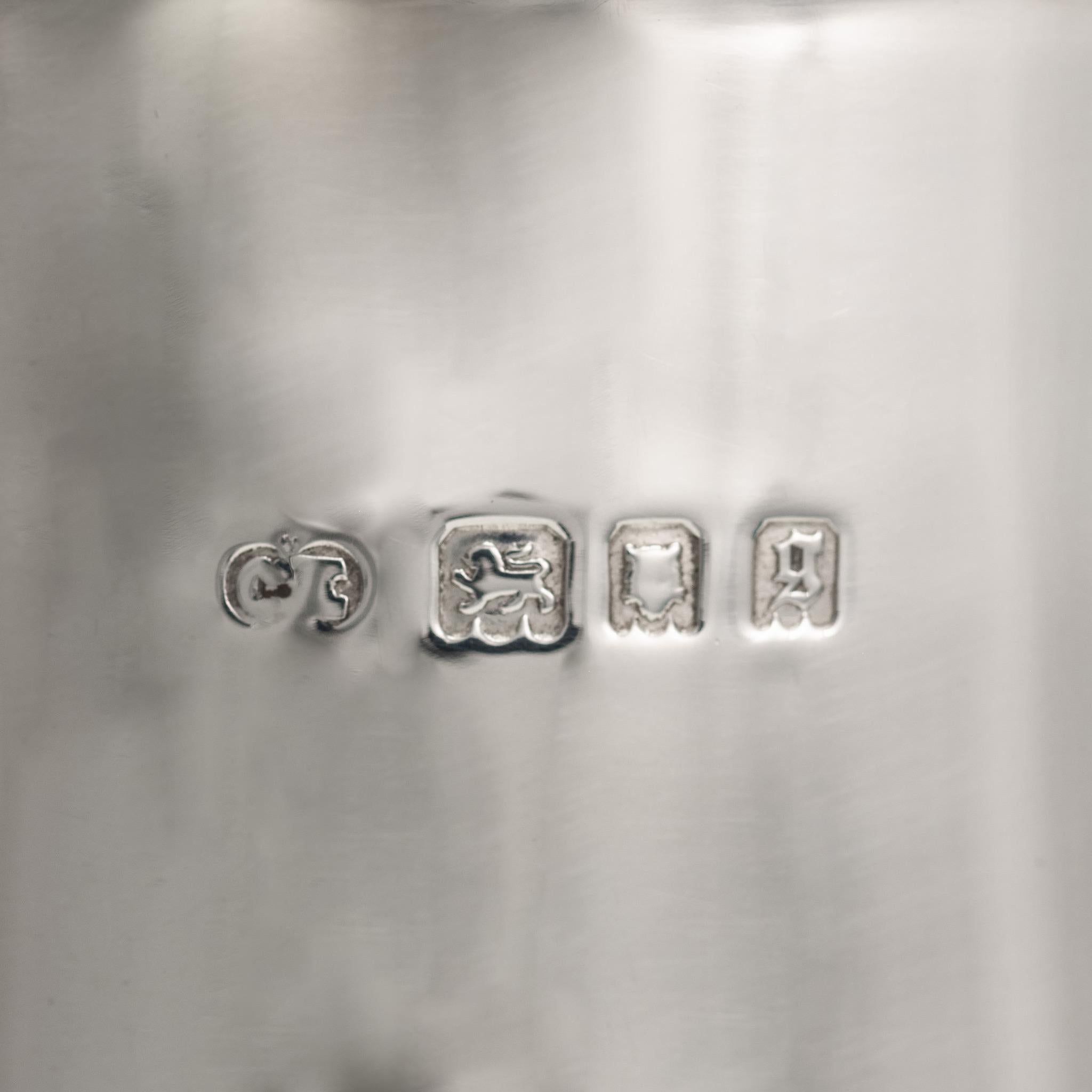 Argento 925 Barattolo in argento sterling, con marchio Londra 1922 in vendita