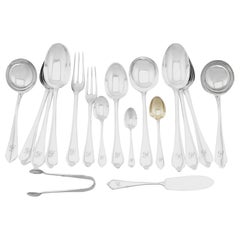 Sterling Silver Canteen of Cutlery for 12 Persons