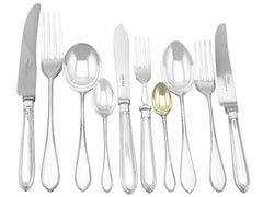 Sterling Silver Canteen of Cutlery for Eight Persons