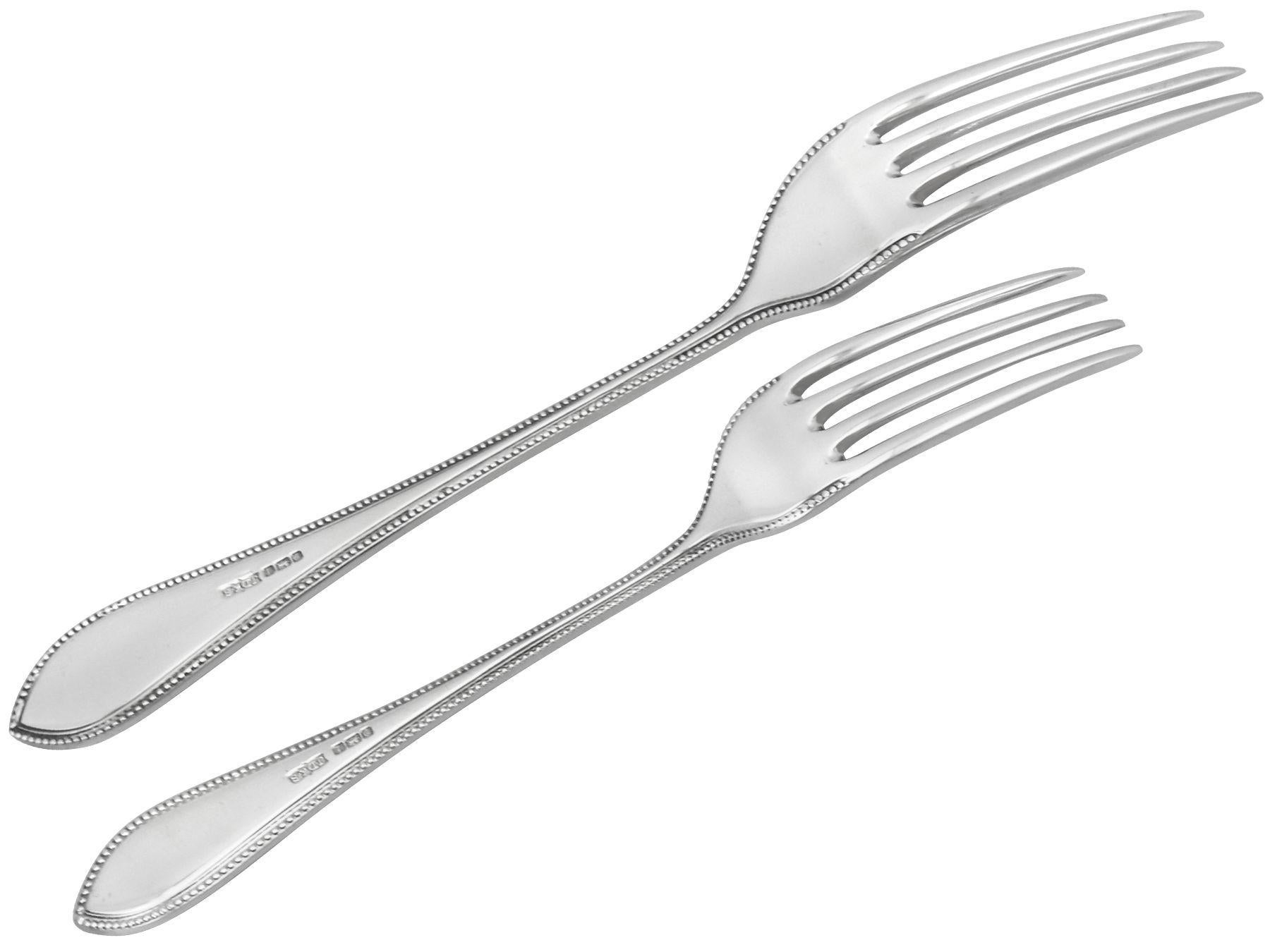 Sterling Silver Canteen of Cutlery for Eight Persons 4