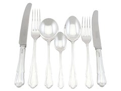Sterling Silver Canteen of Cutlery for Six Persons, 2002
