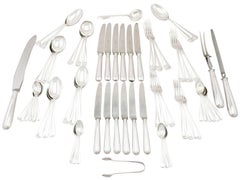 Sterling Silver Canteen of Cutlery for Six Persons