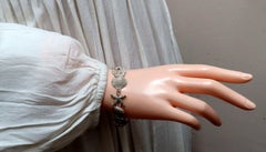 Sterling Silver Caribbean Charms Bracelet Sea Shells and Star Fish