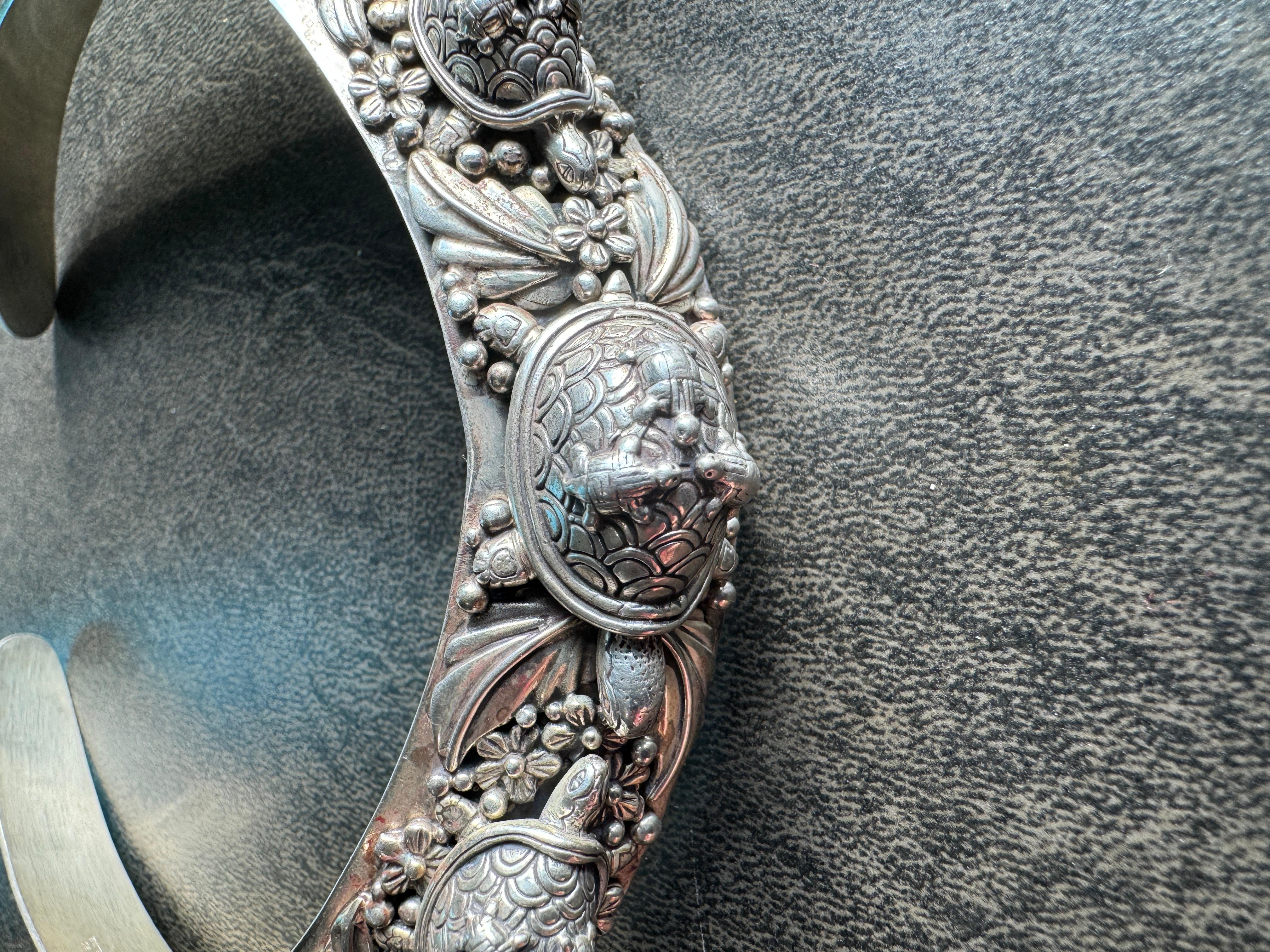 Collana a girocollo in argento Carol Felley 1990 In condizioni ottime in vendita a Wallkill, NY