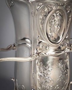 Sterling Silver Carriage-Form Vase, Gorham, circa 1875