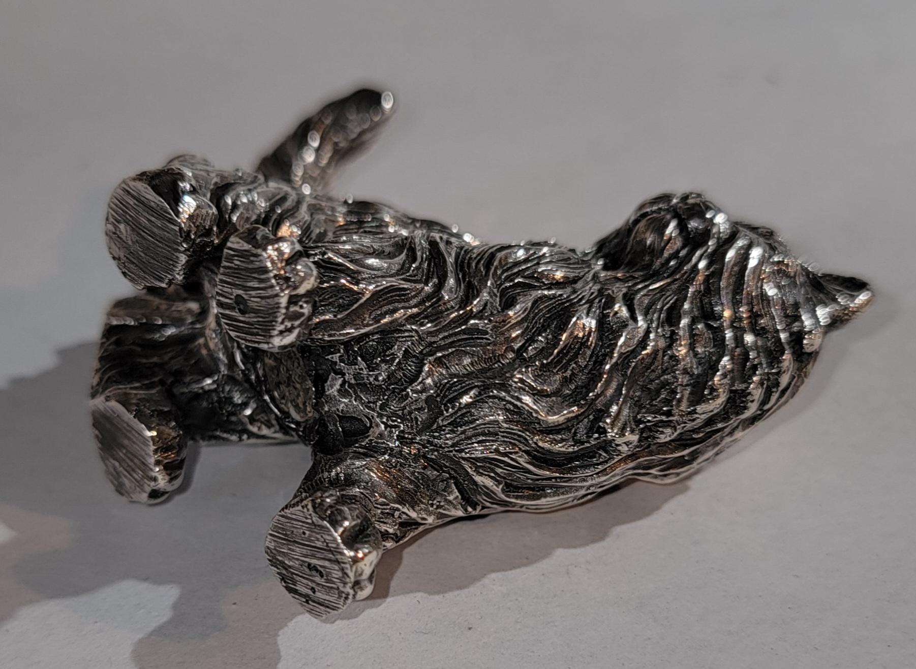 Gato de plata de ley Hecho a mano en venta